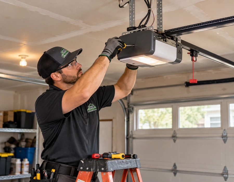 Garage door opener and safety system inspection